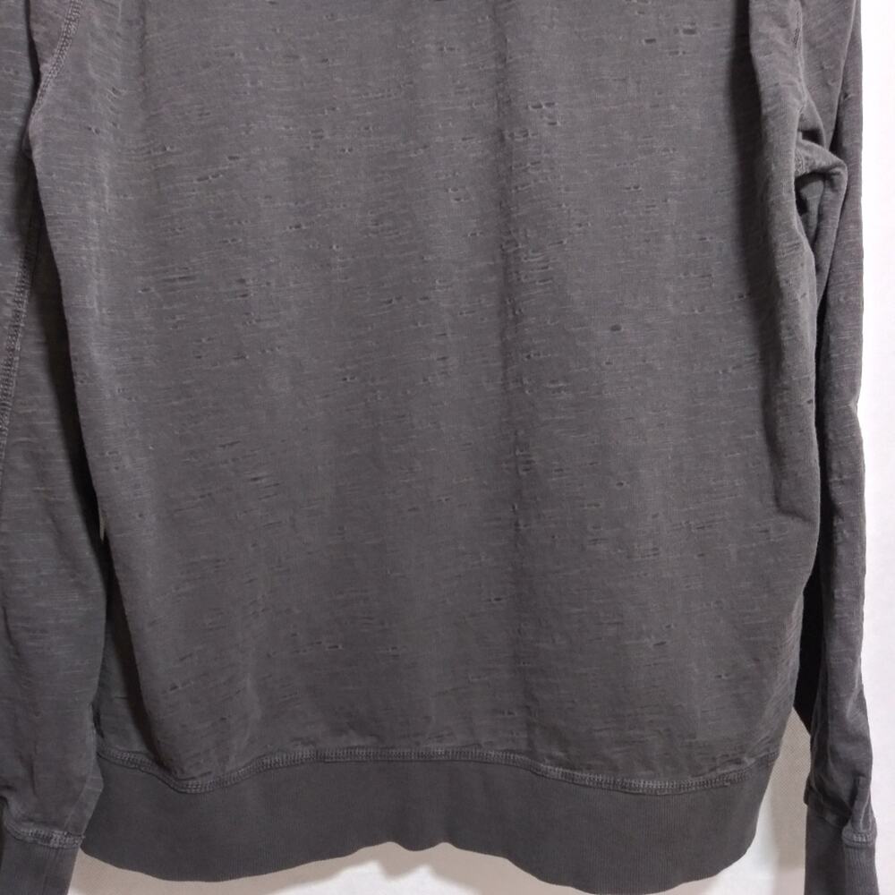Vintage Y2k Converse All Star Slub Cotton Full Zip Hoodie Grey Size L - Picture 10 of 10